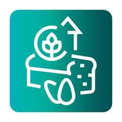 high fiber black line icon for digital and print projects.