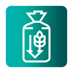 low carb bread black line icon for digital and print projects.