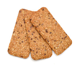 Sweet cookies isolated on white background