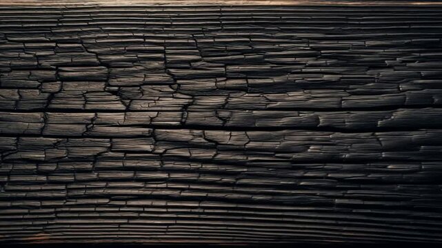 Textured Charred Wood Grain - Abstract Background for Grunge or Industrial Design