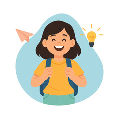 International Day of Education Student Learning Illustration