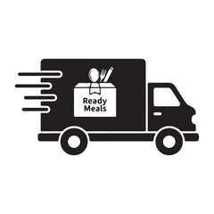 delivery car icon vector