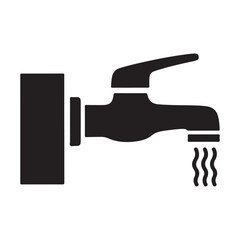 Water tap vector 