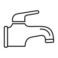 Water tap vector 