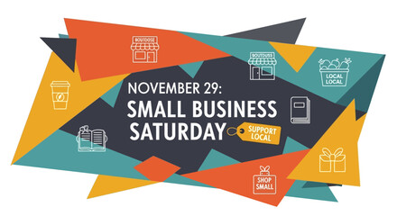 Celebrate Small Business Saturday November 29th supporting local shops and businesses, a wonderful way to connect with the community and boost the local economy