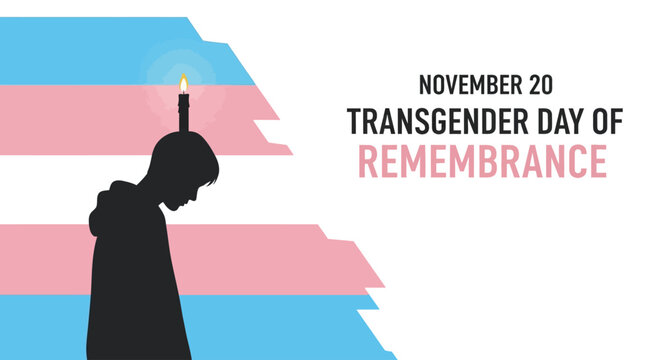 Remembering with love and light on Transgender Day of Remembrance, a poignant image for advocacy, awareness, and support of the transgender community, equality and hope