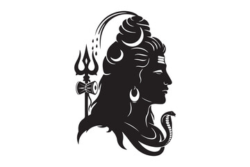 Silhouette of a Hindu Goddess