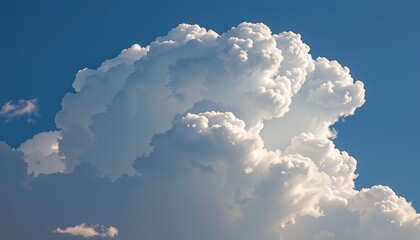 Majestic cumulus cloud formation open sky nature photography serene atmosphere aerial perspective weather patterns