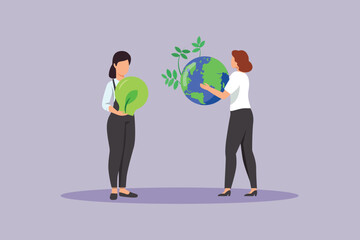 sustainable businesses. sustainability Businesses concept. colored flat vector illustration isolated