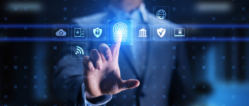 Biometric Authentication and Cybersecurity Framework Visualization.