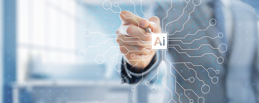 Artificial Intelligence in Corporate Systems and Digital Transformation Visualization.