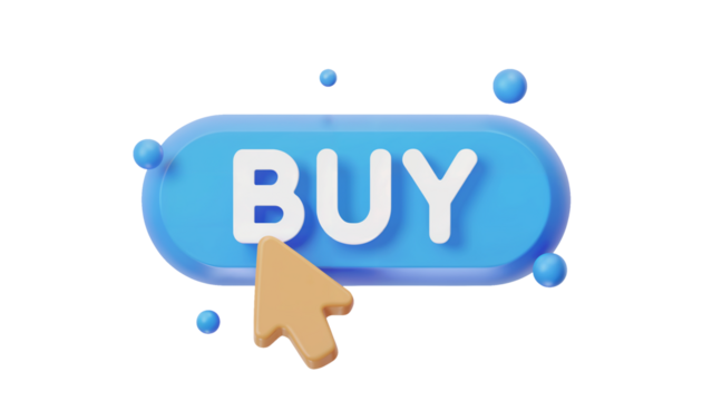 Click the buy button now to grab amazing deals and make your purchase decision with confidence and ease Isolated on white or transparent png.