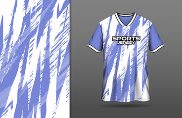 White sport jersey design with abstract grunge background