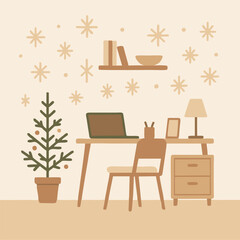 Minimalist Scandinavian Christmas and new year