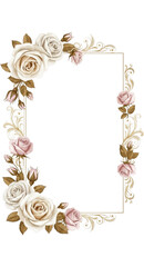 frame of roses