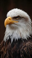 Naklejka premium portrait of a bald eagle