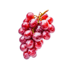 Fototapeta premium Red grapes isolated on black background