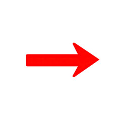 Red arrow right pointing direction
