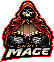 Skull mage mascot