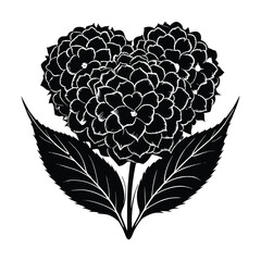 Heart Bloom with Veined Leaves