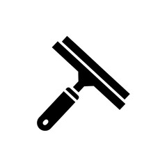 Window Squeegee Cleaning Tool Silhouette Vector Illustration