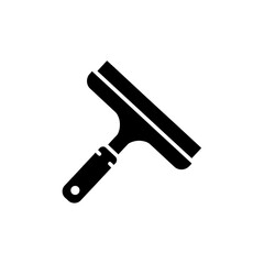 Window Squeegee Cleaning Tool Silhouette Vector Illustration