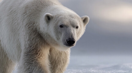 Polar bear portrait.