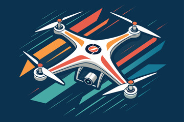 Stunning Drone Shape Bold Futuristic Bran Premium Digital Asset