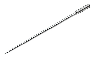 Long, slender, metallic tool