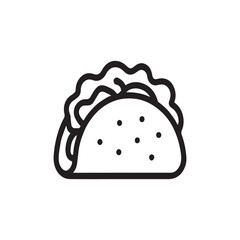 Burger illustration on white background