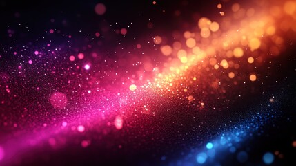 Abstract vibrant bokeh, swirling colors