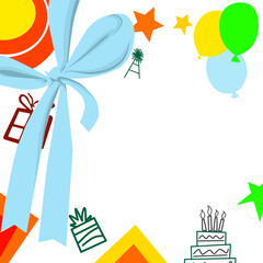 birthday card with balloons