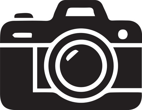 Modern camera icon with vibrant color options
