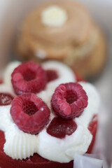 pâtisserie aux framboises