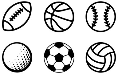 set of sport balls