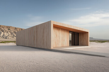 ai application generates creative post idea captured through minimalist architectural composition