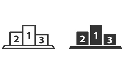 Winner podium icon vector illustration






