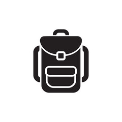 black bag icon vector illustration of luggage and briefcase design