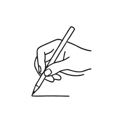 hand drawn pencil and brush vector illustration