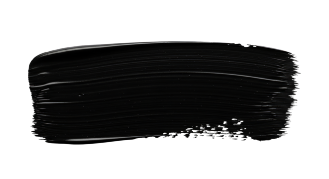 Paint stroke texture background graphic design element on transparent background