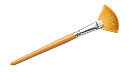 Isolated Fan Brush for Watercolor and Acrylic Painting, Art Supply, Painting Equipment