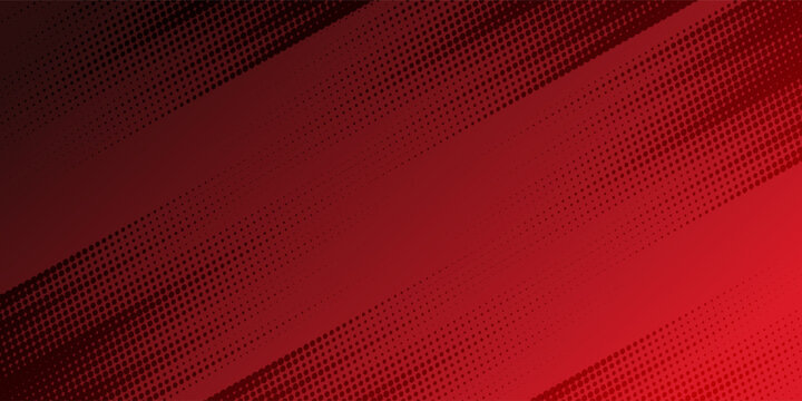 red and black halftone background. Red gradient with halftone abstract background for backdrop or presentation. vector illustration