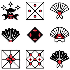 Collection of japanese traditional patterns