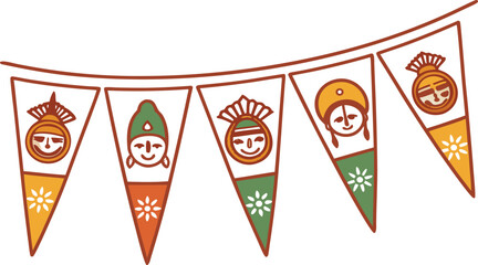 Hot chili pepper food design vector art illustration of a pizza shield symbol set on an abstract background