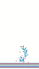 Indian, Pakistani, South Asian ladies suit design with layout. Front, back, Sleeves and Trouser. 