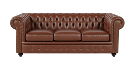 Shop elegant chesterfield sofa luxurious living room seating on transparent background