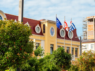 view of Batumi City Hall on sunny summer day