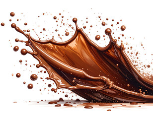 Glowing studio strobe light transparent background - Firefly_PNG Chocolate Splash refreshment splattered. png cut out element set 