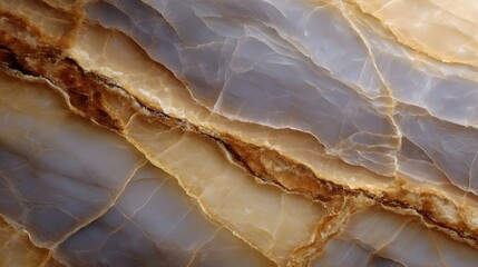 Close up of a polished stone slab with intricate veins and a smooth reflective surface showcasing natural beauty