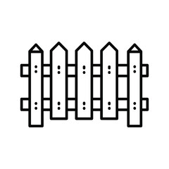 Wooden fence icon